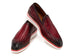 Paul Parkman Men's Smart Casual Bordeaux Woven Leather Loafers (ID#186-WN-BRD)
