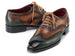 Paul Parkman Wingtip Oxfords Green Handpainted Calfskin (ID#228-GRN)