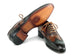 Paul Parkman Wingtip Oxfords Green Handpainted Calfskin (ID#228-GRN)