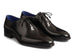Paul Parkman Men's Black Polished Leather Oxford Shoes (ID#22BLK55)