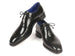 Paul Parkman Men's Black Polished Leather Oxford Shoes (ID#22BLK55)