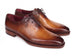 Paul Parkman Men's Goodyear Welted Three Eyelet Wholecut Oxfords Tan Burnished (ID#22TAN87)