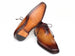 Paul Parkman Men's Goodyear Welted Three Eyelet Wholecut Oxfords Tan Burnished (ID#22TAN87)
