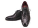 Paul Parkman Men's Genuine Ostrich Captoe Oxfords Black (ID#24XS-BLK)