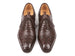 Paul Parkman Men's Brown Genuine Ostrich Skin Cap Toe Oxford Shoes (ID#24XS-BRW)