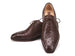 Paul Parkman Men's Brown Genuine Ostrich Skin Cap Toe Oxford Shoes (ID#24XS-BRW)