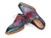 Paul Parkman Men's Norwegian Welted Wingtip Oxford Shoes Purple & Blue (ID#267BP78)