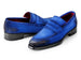 Paul Parkman Blue Antique Suede Goodyear Welted Loafers (ID#36BQ94)