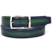 Paul Parkman Men's Dual Color Patina Hand-Painted Leather Belt (ID#B01-B)