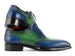 Paul Parkman Goodyear Welted Men's Wingtip Oxfords Blue & Green (ID#6819-BRN)