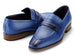 Paul Parkman Men's Split Toe Loafer Shoes Blue (ID#694BL65)