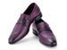 Paul Parkman Men's Split Toe Loafer Shoes Purple (ID#694PR87)