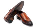 Paul Parkman Genuine Ostrich Skin Loafers Brown (ID#73954-BRW)