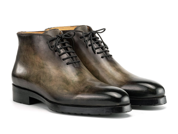 Paul Parkman Men's Green Patina Ankle Boots (ID#791GRN57)