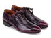 Paul Parkman Handmade Lace-Up Casual Shoes For Men Purple Burnished (ID#84654-PRP)