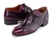 Paul Parkman Handmade Lace-Up Casual Shoes For Men Purple Burnished (ID#84654-PRP)