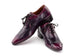 Paul Parkman Handmade Lace-Up Casual Shoes For Men Purple Burnished (ID#84654-PRP)