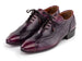 Paul Parkman Handmade Lace-Up Casual Shoes For Men Purple Burnished (ID#84654-PRP)