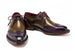 Paul Parkman Norwegian Welted Wingtip Men's Dress Shoes Purple & Olive (ID#8505-PRP)