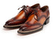 Paul Parkman Norwegian Welted Wingtip Derby Shoes Brown (ID#8506-BRW)