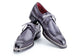 Paul Parkman Norwegian Welted Wingtip Derby Shoes Gray (ID#8506-GRY)