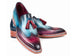 Paul Parkman Norwegian Welted Tassel Loafers Blue & Purple (ID#8507-BPR)