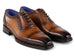 Paul Parkman Men's Goodyear Welted Cap Toe Oxfords Camel Burnished (ID#9482-CTN)