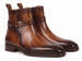 Paul Parkman Men's Dual Tone Brown Patina Leather Jodhpur Boots (ID#955BRW32)