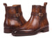 Paul Parkman Men's Dual Tone Brown Patina Leather Jodhpur Boots (ID#955BRW32)