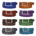 Paul Parkman Men's Handmade Leather Belt Hand-Painted Multiple Colors (ID#B01-A)