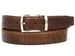 Paul Parkman Men's Crocodile Textured Leather Belt Multiple Colors (ID#B02)