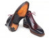Paul Parkman Men's Bordeaux & Navy Plain Toe Lace-Up Dress Boots (ID#BT4812-BNY)