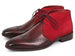 Paul Parkman Men's Chukka Boots Bordeaux Suede & Leather (ID#CK51-BRD)