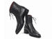 Paul Parkman Men's Black Genuine Ostrich Skin Handmade Boots (ID#CW495-BLK)