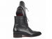 Paul Parkman Men's Black Genuine Ostrich Skin Handmade Boots (ID#CW495-BLK)