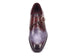 Paul Parkman Men's Blue & Bordeaux Patina Single Monkstrap Shoes (ID#DW756R)