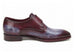 Paul Parkman Men's Blue & Bordeaux Patina Single Monkstrap Shoes (ID#DW756R)