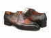 Paul Parkman Men's Goodyear Welted Wingtip Oxford Shoes Green & Brown (ID#E271)