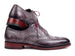 Paul Parkman Men's Grey & Lilac Patina Leather Goodyear Welted Wingtip Oxfords (ID#KS27-LGC)
