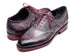 Paul Parkman Men's Grey & Lilac Patina Leather Goodyear Welted Wingtip Oxfords (ID#KS27-LGC)