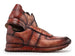 Paul Parkman Men's Brown Burnished Textured Leather Sneakers (ID#LB704CML)