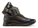 Paul Parkman Men's Green Patina Leather Sneakers (ID#LS406GRN)