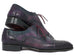 Paul Parkman Men's Genuine Ostrich Captoe Oxfords Purple (ID#24XS-PRP)