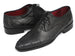 Paul Parkman Men's Genuine Ostrich Captoe Oxfords Black (ID#24XS-BLK)