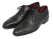 Paul Parkman Men's Genuine Ostrich Captoe Oxfords Black (ID#24XS-BLK)