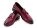 Paul Parkman Men's Purple Genuine Ostrich Skin Tassel Loafers (ID#OST834PRP)