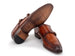 Paul Parkman Men's Brown Leather Double Monkstrap Shoes (ID#SW537BW)