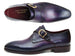 Paul Parkman Single Monkstrap Shoes Purple Leather (ID#DW754T)