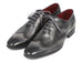 Paul Parkman Wingtip Oxfords Gray & Black Handpainted Calfskin (ID#741-GRY)