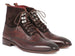 Paul Parkman Men's Wingtip Boots Brown Suede & Calfskin (ID#991-BRW)